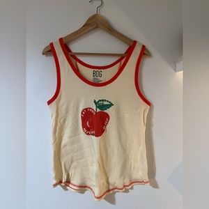 Urban outfitters: BDG Light Yellow Tank Top with Apple Graphic